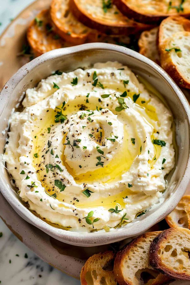 Whipped Ricotta Display Whipped Ricotta with Honey and Herbs | Charcuterie Board Ideas